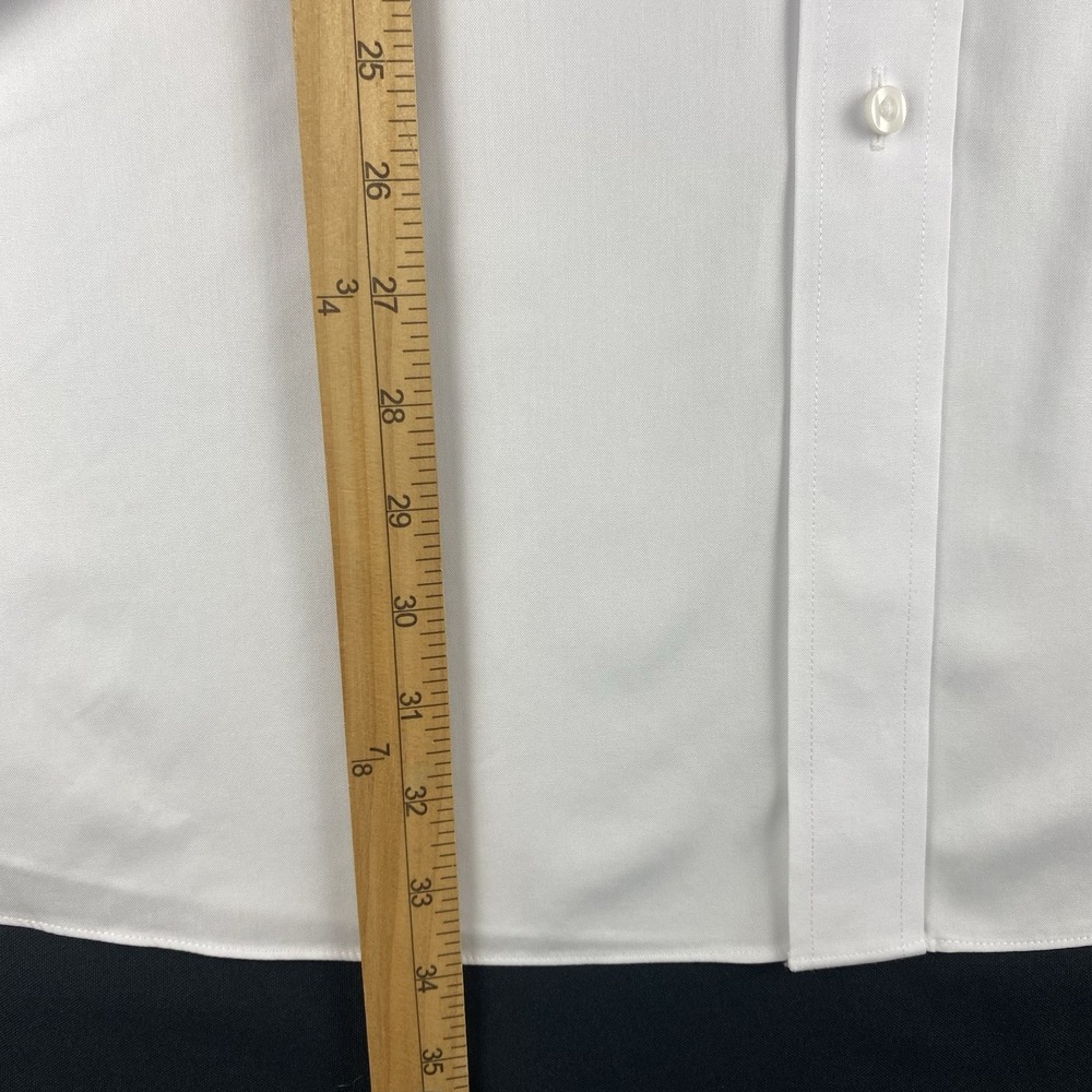 Roundtree & Yorke Gold Label Dress Shirt Mens 19-35 BIG White Non Iron - Picture 4 of 7